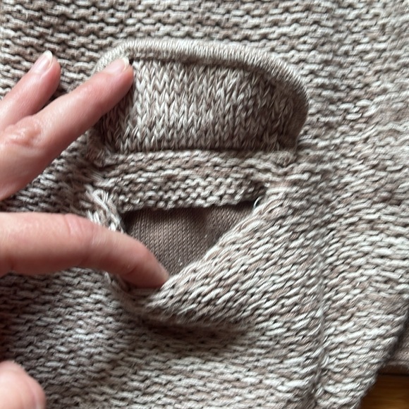 Ann Taylor Loft Sweater Jacket Chunky Knit Tan women’s size Small - Picture 3 of 7